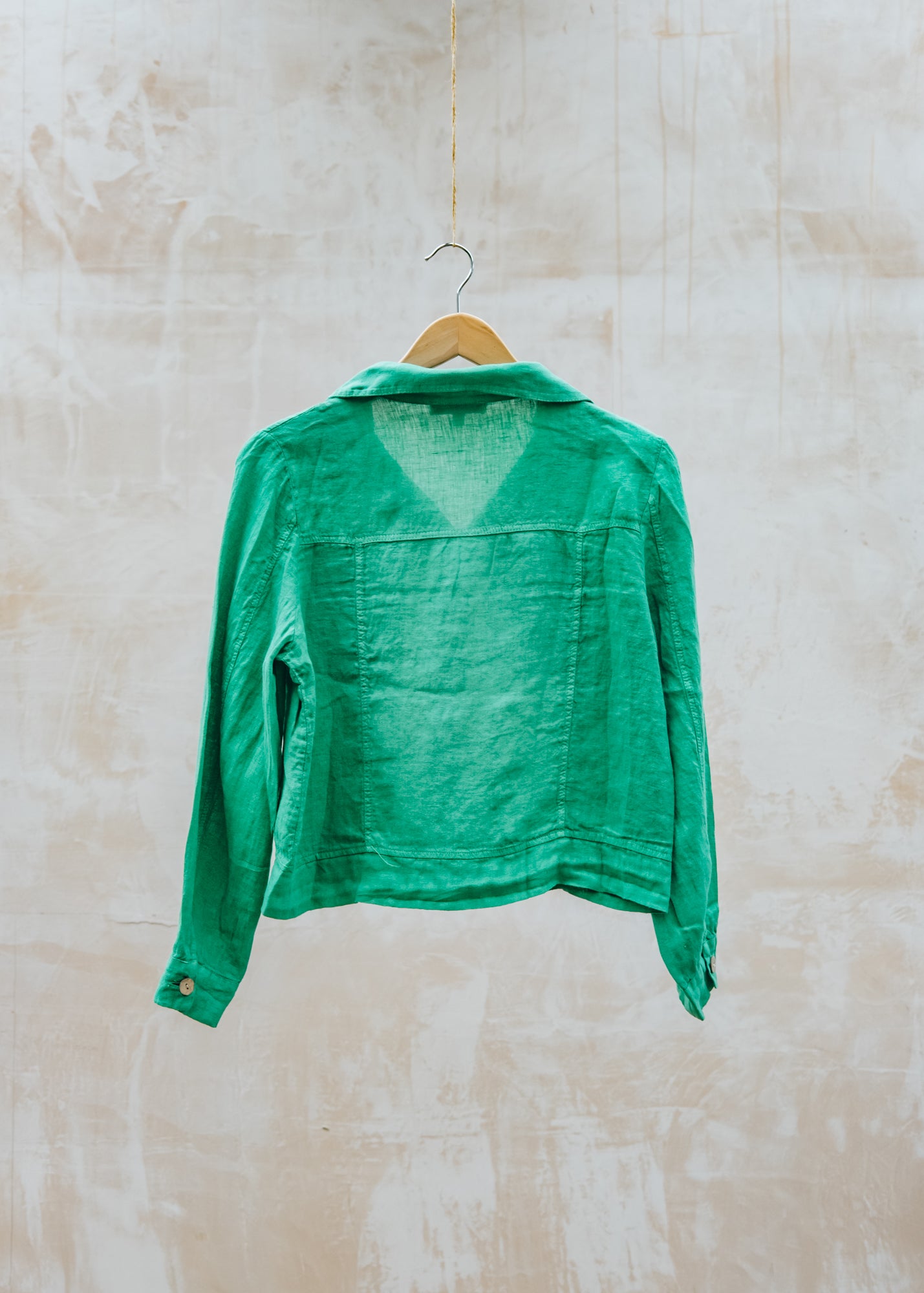 Burford Garden Co. Western Linen Jacket in Verde
