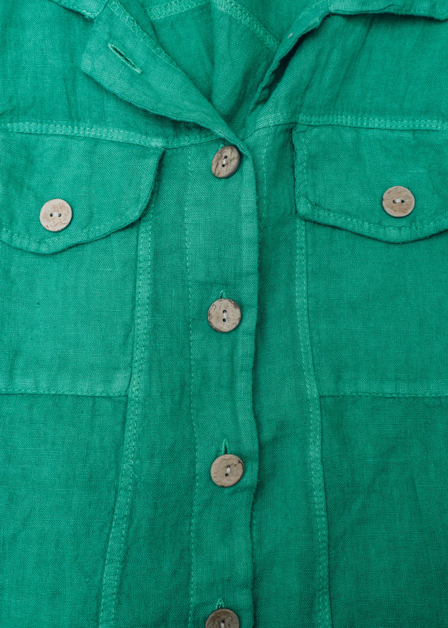 Burford Garden Co. Western Linen Jacket in Verde
