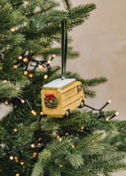 Burford Garden Co. Glass Yellow Citroën Van Decoration
