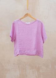 Burford Garden Co. Lucie Short Sleeve Cami Top in Lilak