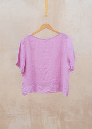 Burford Garden Co. Lucie Short Sleeve Cami Top in Lilak