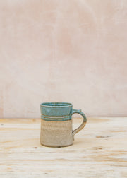 Burford Garden Co. Stoneware Straight Mug with Blue Glaze