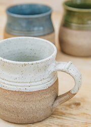 Burford Garden Co. Stoneware Round Mug with White Glaze