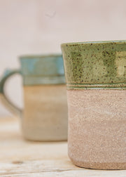 Burford Garden Co. Stoneware Straight Mug with Green Glaze