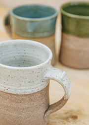 Burford Garden Co. Stoneware Straight Mug with White Glaze
