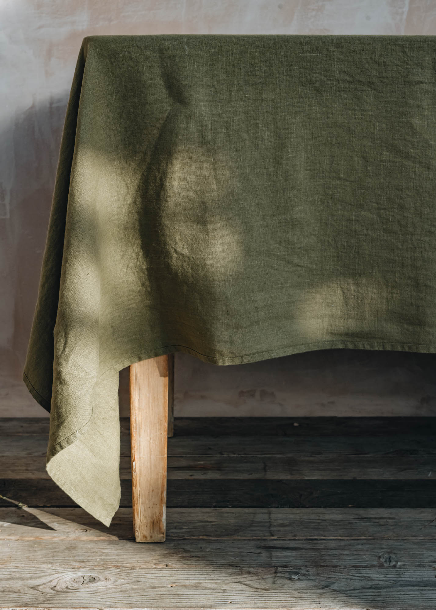 Burford Design Martini Olive Linen Tablecloth