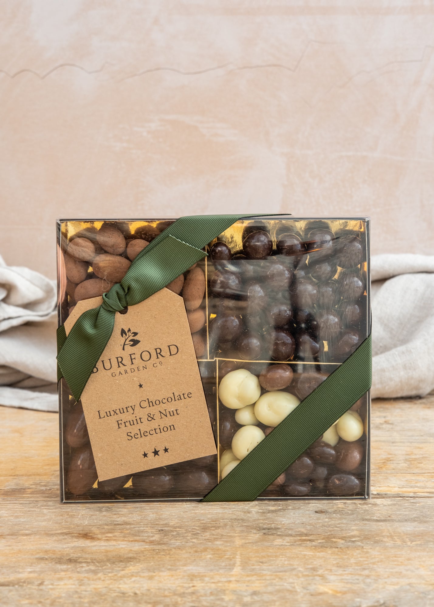 Luxury Chocolate Fruit and Nut Selection, with Chocolate Coated Brazil Nuts