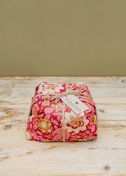 Burford Garden Co. Panettone Tradizionale with Red and Pink Flowers Paper Design, 500g