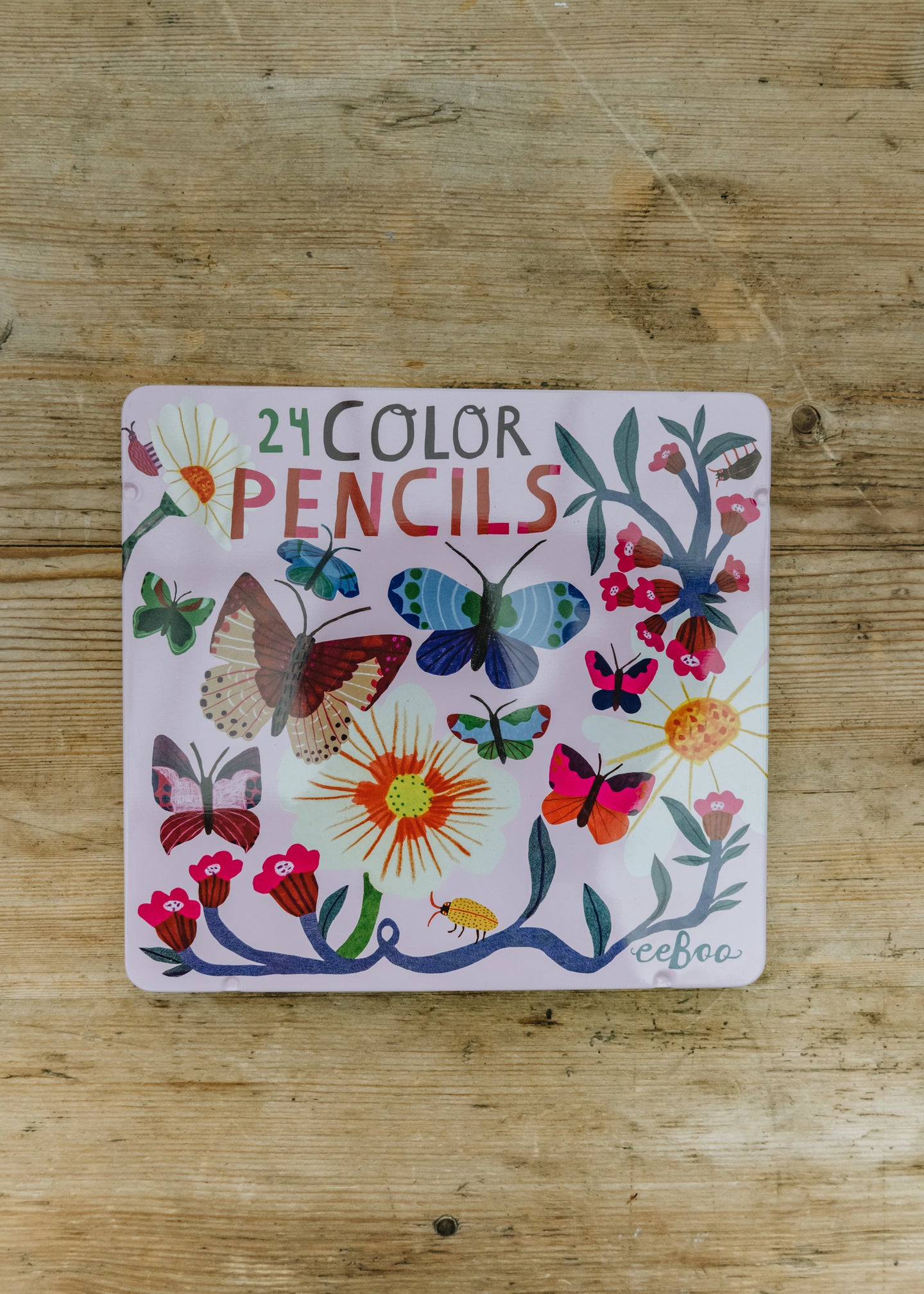 Eboo Butterflies and Flowers Coloured Pencils