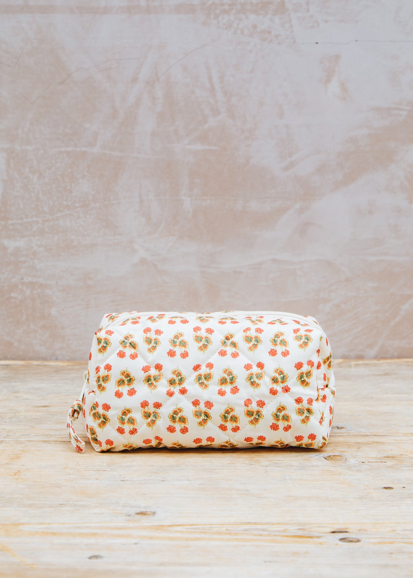 Quilted Toiletry Zip Bag