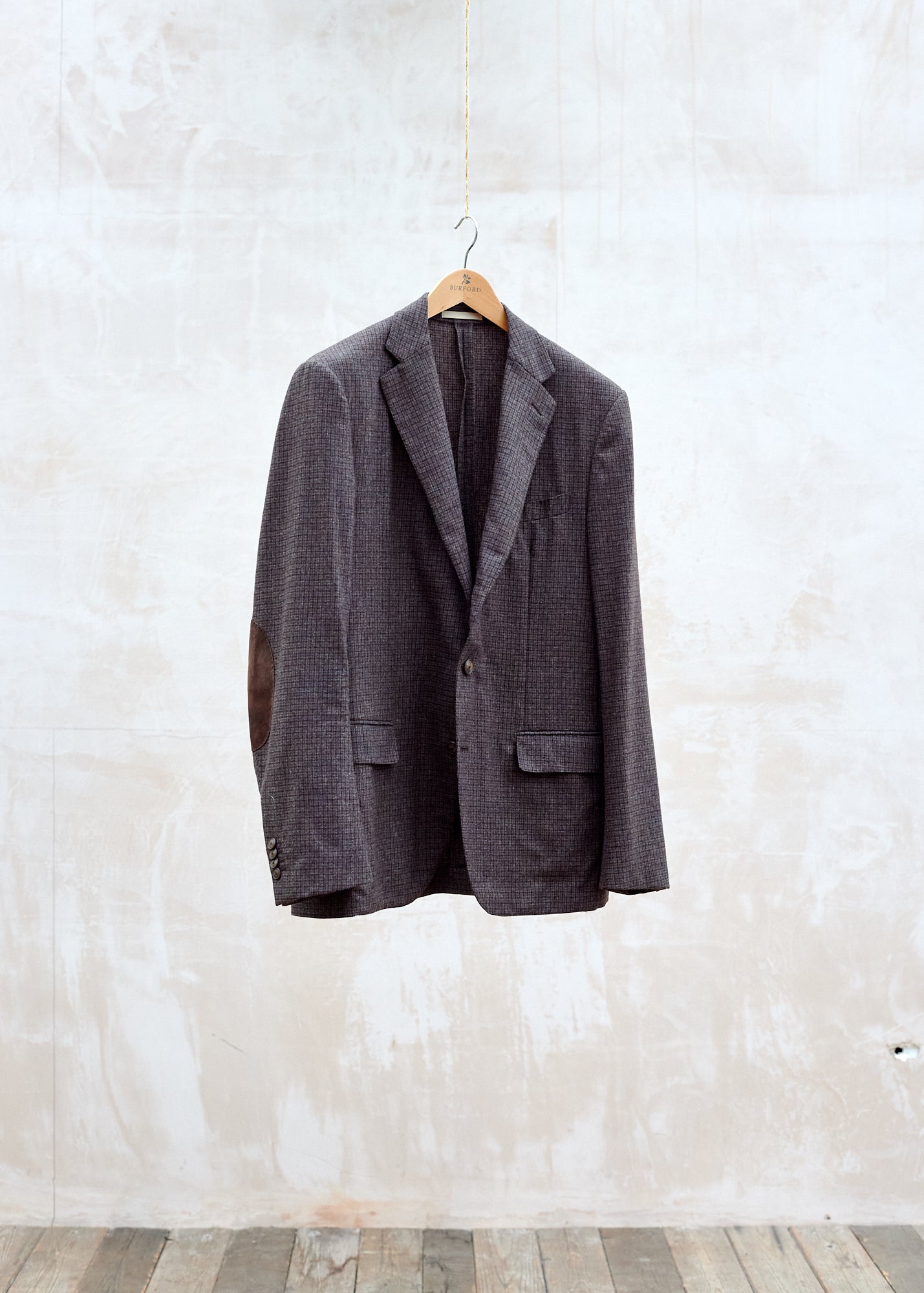 Caruso Wool/Cashmere Casual Check Blazer - XL