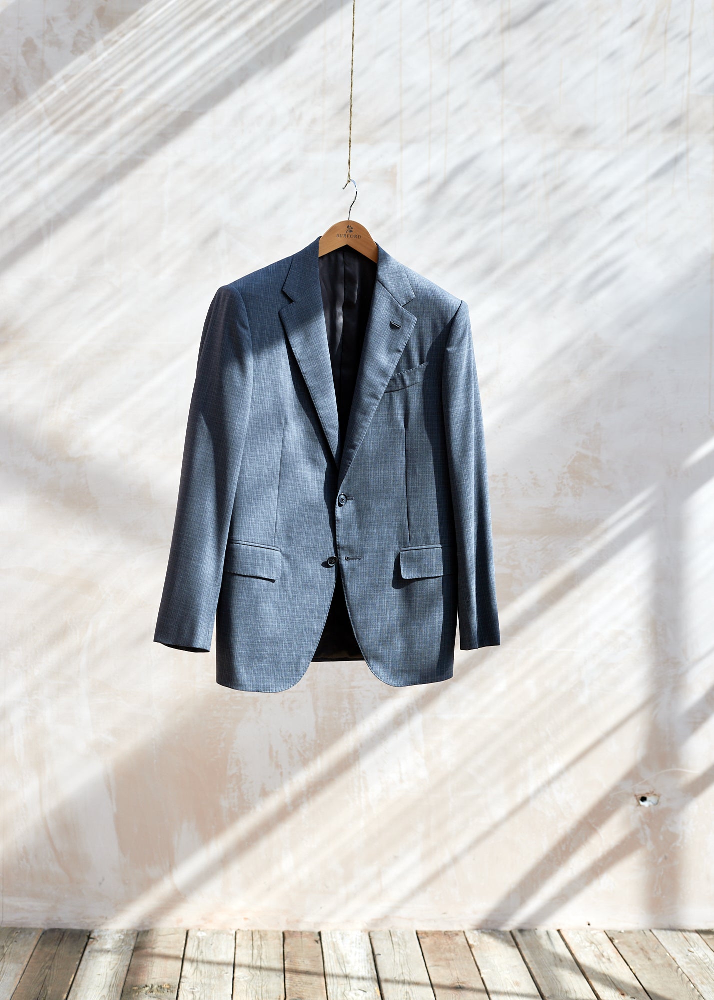 Caruso Hand-Finished Subtle Check Suit - M
