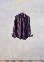 Kenny Ryder Christian Lacroix Vintage Spotted Purple Shirt - XL