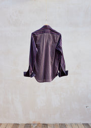 Kenny Ryder Christian Lacroix Vintage Spotted Purple Shirt - XL
