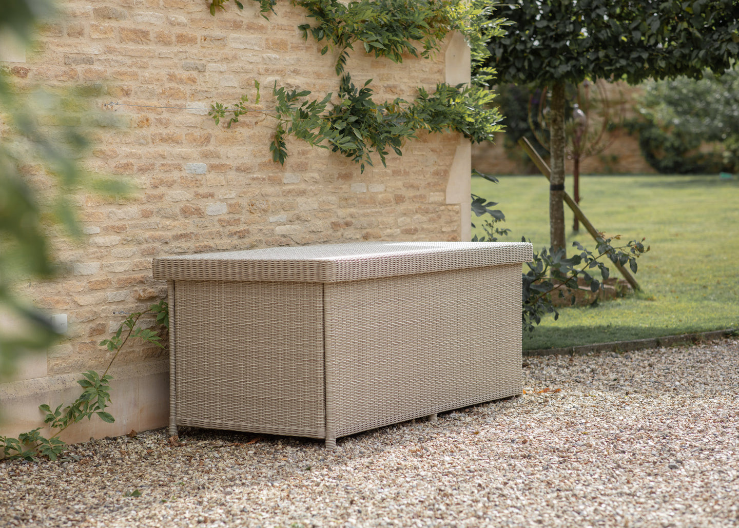 Pacific Lifestyle Chedworth Large Cushion Box with Sandstone Liner