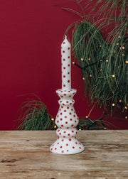 Glow Red and White Candle