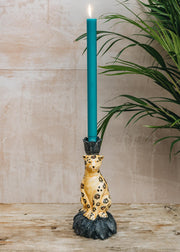 Les Ottomans Leopard Ceramic Candleholder