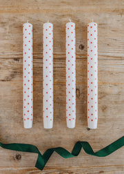 Mini Dot Candles in Red and White