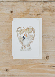 Canonbury Press Wedding Cake Topper No.4 Greetings Card
