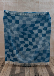 Tweedmill Catalo Throw in Bijou Blue