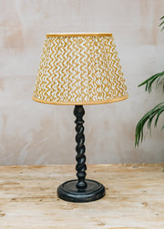 Pooky Lighting Holly Table Lamp in Dark Mahogany