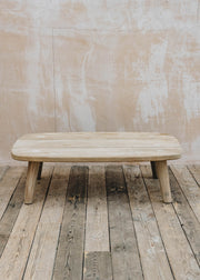 Bramblecrest Gommaire Carol Teak Coffee Table in Natural Grey