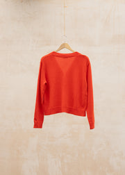 Cash-Ca V-Neck Cardigan in Pomodori