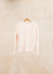 Cash-Ca Wide Body Crew Neck Sweater in Coconut Cream