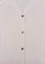 Cash-Ca Wide Cuff Cardigan in Coconut Cream