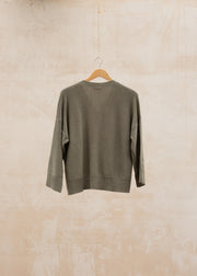 Cash-Ca Wide Cuff Cardigan in Safari