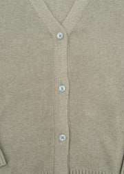 Cash-Ca Wide Cuff Cardigan in Safari