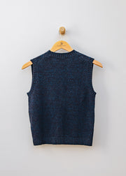 Cash-Ca Button Through Waistcoat in Dark Berry