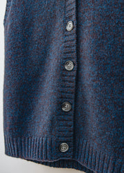 Cash-Ca Button Through Waistcoat in Dark Berry