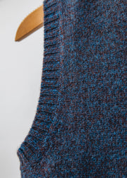 Cash-Ca Button Through Waistcoat in Dark Berry