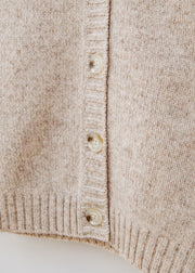 Cash-Ca Button Through Waistcoat in Pink Oatmeal