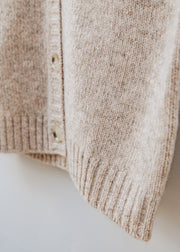 Cash-Ca Button Through Waistcoat in Pink Oatmeal