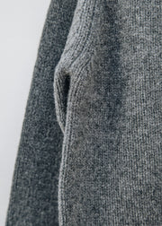 Cash-Ca Chunky Long Sleeve V-Neck Cardigan in Graphite