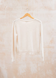 Cash-Ca Deep Crew Neck Sweater in Calico