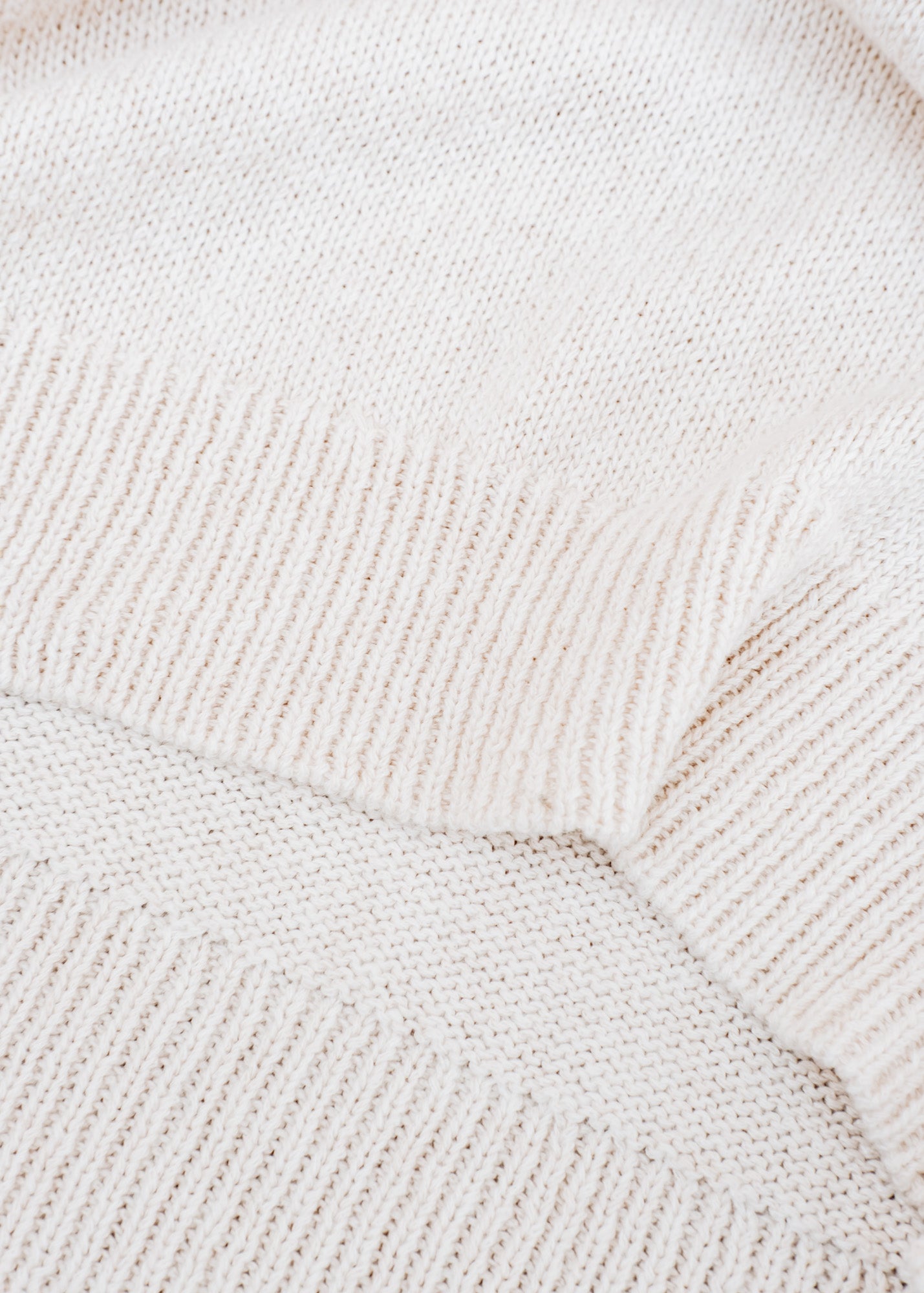 Cash-Ca Deep Crew Neck Sweater in Calico