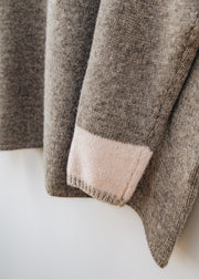 Cash-Ca Oversized Stripe Soft Crew Neck Sweater in Fossil, Blush and Oatmeal