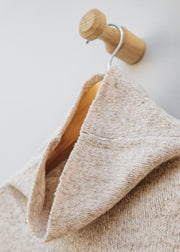 Cash-Ca Soft Boxy Polo Collar Sweater in Pink Oatmeal