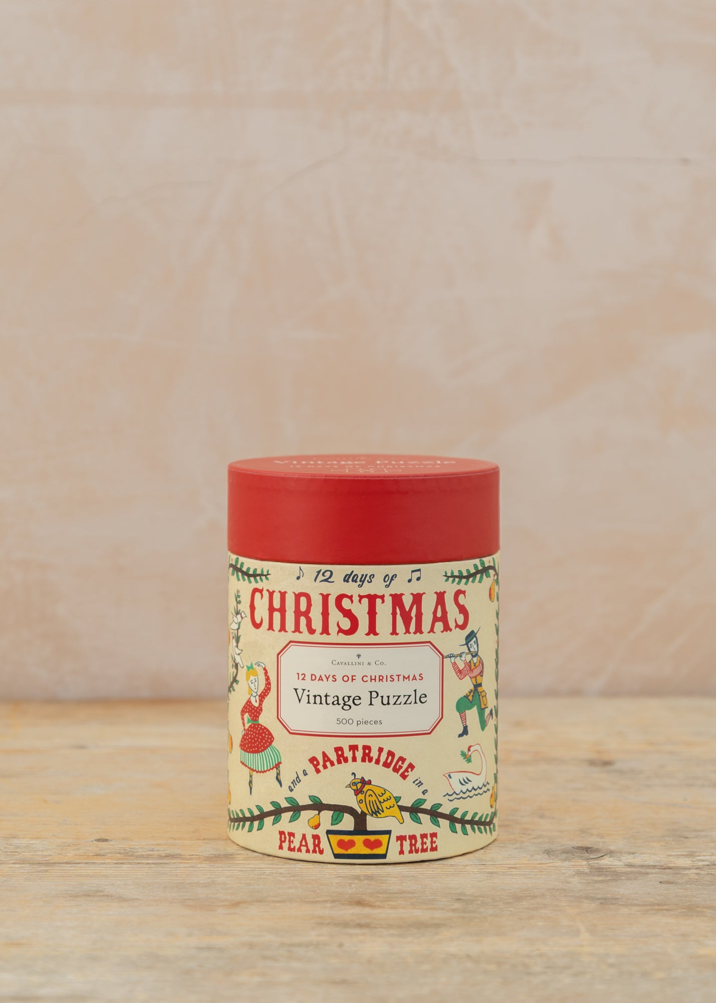 12 Days of Christmas Vintage Puzzle, 500 pieces