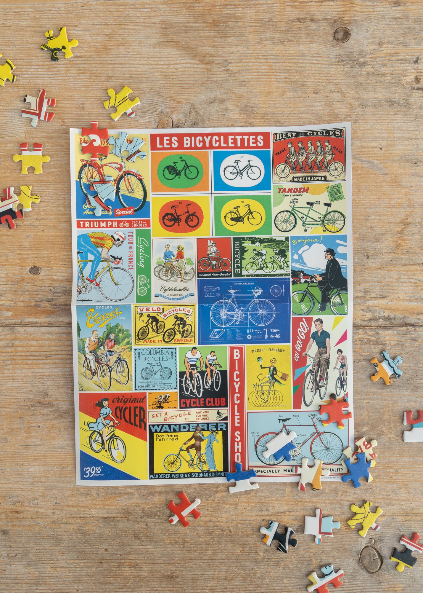Cavallini & Co. Bicycles Puzzle, 1000 pieces