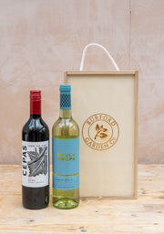 Cepas Malbec and Pouca Roupa Sauvignon Blanc in Wooden Gift Box