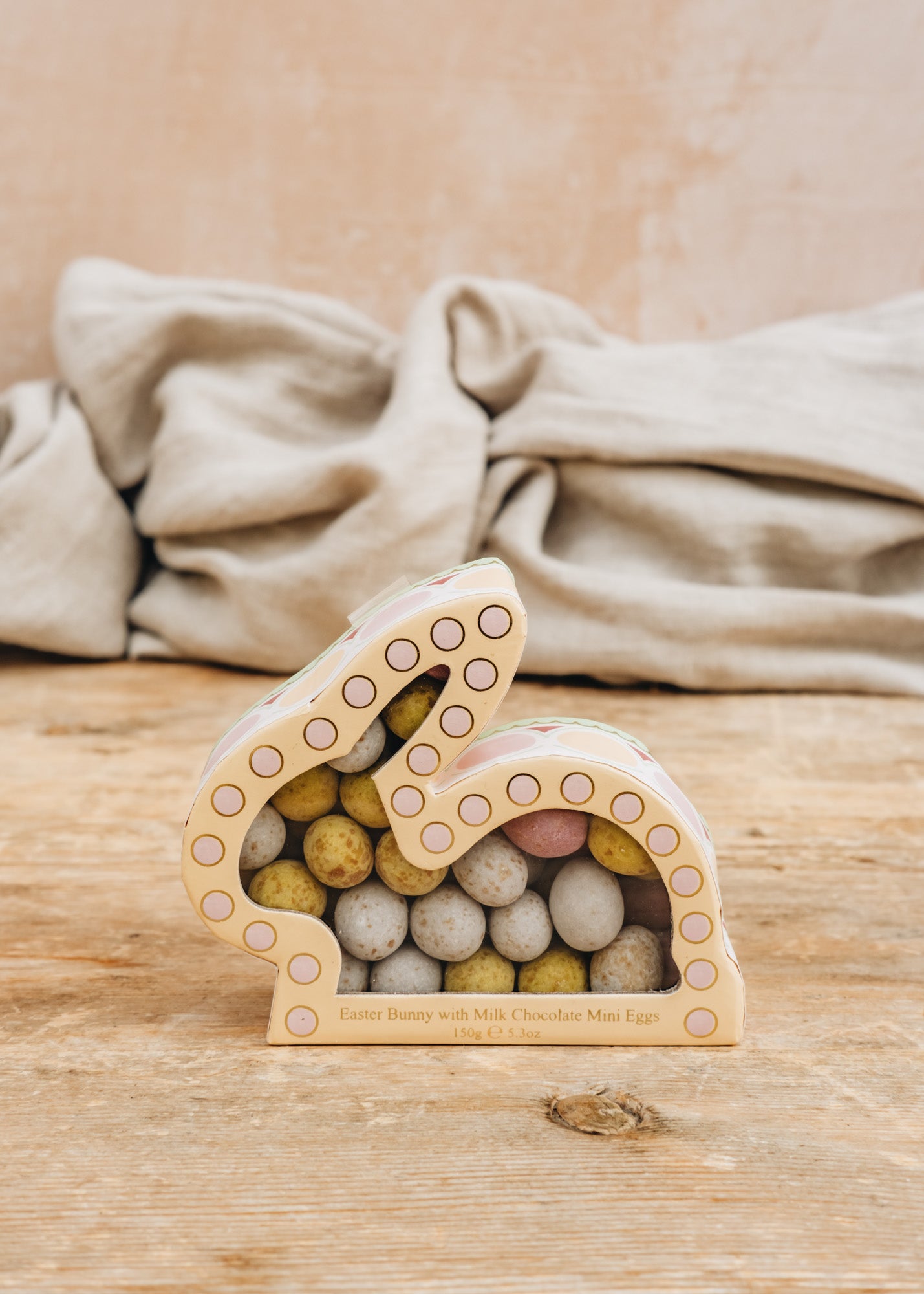 Easter Bunny with Milk Chocolate Mini Eggs, 150g