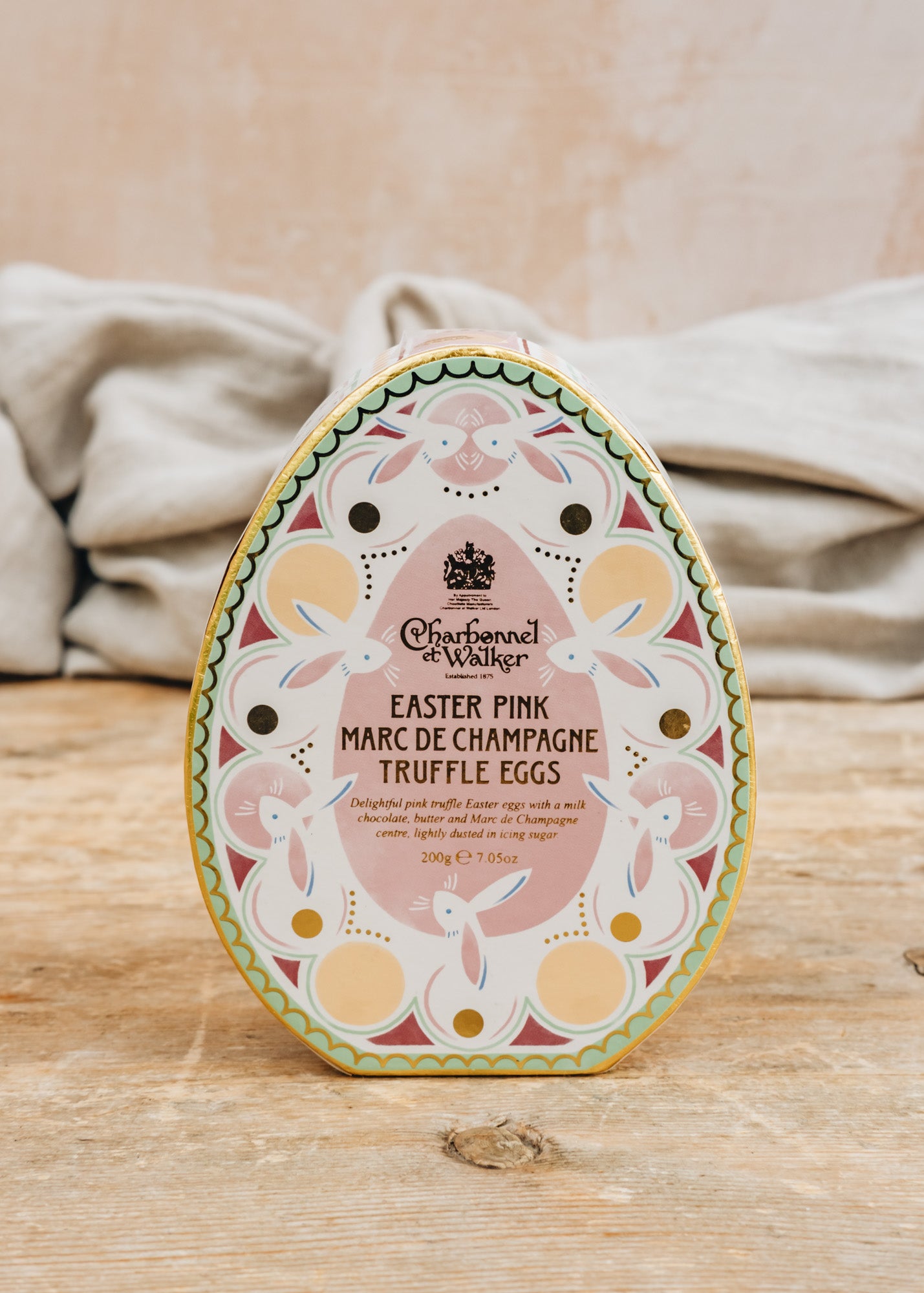 Easter Pink Marc de Champagne Truffle Eggs, 200g
