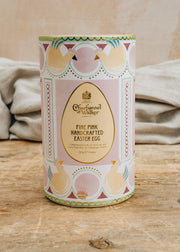 Fine Pink Handcrafted Easter Egg with Pink Chocolate Marc de Champagne Truffles, 245g