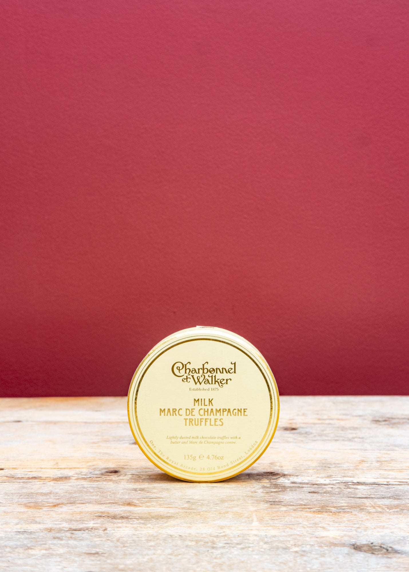 Milk Chocolate Marc De Champagne Truffles, 135g