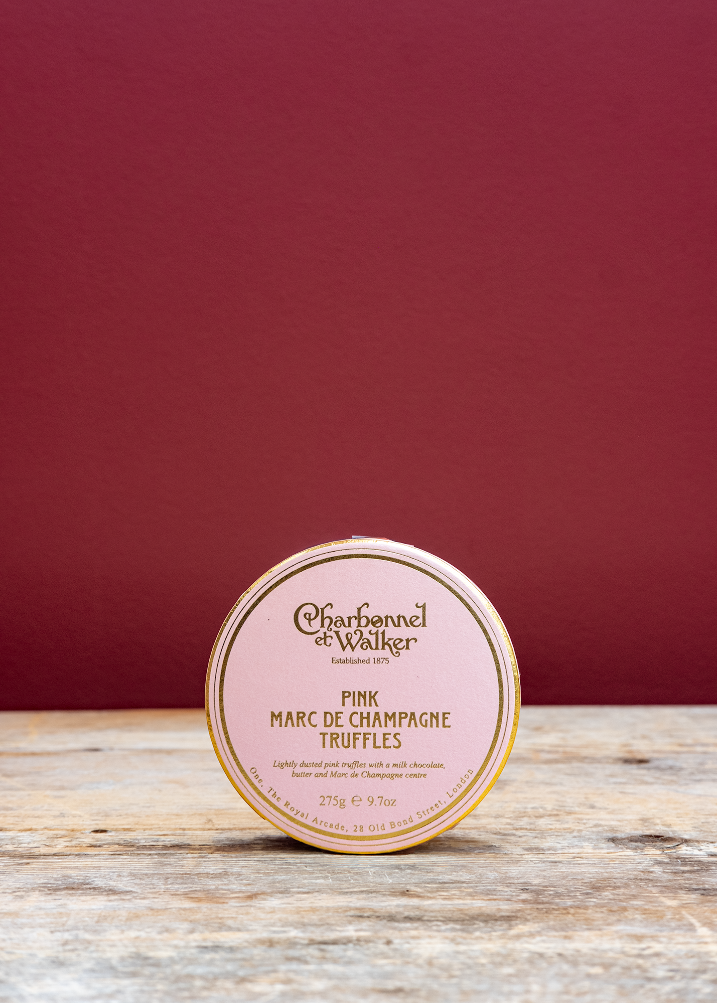 Pink Marc de Champagne Chocolate Truffles, 275g
