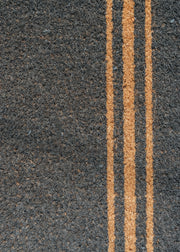 Garden Trading Charcoal Triple Stripe Large Doormat